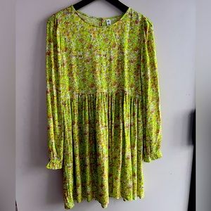 Floral print shift style dress